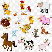 手绘卡通动物图案-空若网 手绘卡通动物图案-空若网