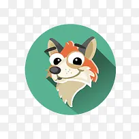卡通动物头像免抠素材-空若网 卡通动物头像免抠素材-空若网