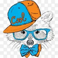 时尚素描动物矢量素材-空若网 时尚素描动物矢量素材-空若网