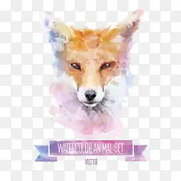 可爱的水彩动物矢量素材-空若网 可爱的水彩动物矢量素材-空若网