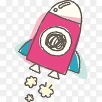 可爱卡通飞船-空若网 可爱卡通飞船-空若网