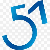 蓝色卡通五一数字-空若网 蓝色卡通五一数字-空若网