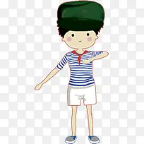 可爱手绘劳动节小孩-空若网 可爱手绘劳动节小孩-空若网