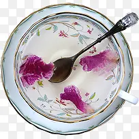 紫色唯美青花瓷创意-空若网 紫色唯美青花瓷创意-空若网