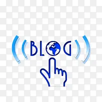 蓝色点击手势-空若网 蓝色点击手势-空若网