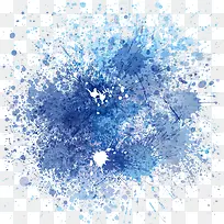 蓝色墨迹墨点-空若网 蓝色墨迹墨点-空若网