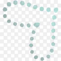 蓝色圆点爱心装饰-空若网 蓝色圆点爱心装饰-空若网