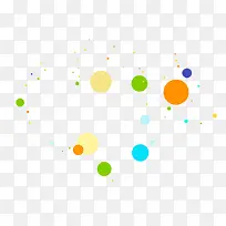 圆点橙色圆点蓝色圆点装饰-空若网 圆点橙色圆点蓝色圆点装饰-空若网