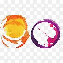 彩色创意水彩海报背景素材-空若网 彩色创意水彩海报背景素材-空若网