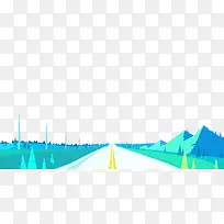 扁平化风景素材-空若网 扁平化风景素材-空若网