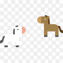 可爱木马背景素材-空若网 可爱木马背景素材-空若网