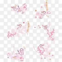 粉色矢量背景底纹素材-空若网 粉色矢量背景底纹素材-空若网