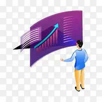 矢量vr大数据插画-空若网 矢量vr大数据插画-空若网