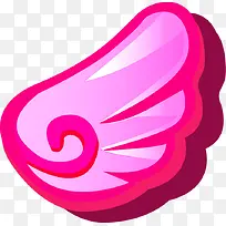 卡通粉色翅膀七夕情人节-空若网 卡通粉色翅膀七夕情人节-空若网