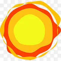 矢量手绘橙色标签-空若网 矢量手绘橙色标签-空若网