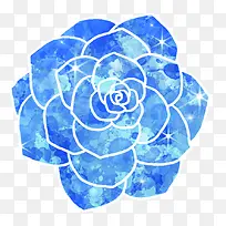 蓝色唯美花朵创意-空若网 蓝色唯美花朵创意-空若网