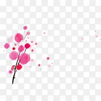 水墨喷溅花-空若网 水墨喷溅花-空若网