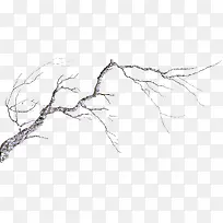 水彩水墨树枝效果-空若网 水彩水墨树枝效果-空若网