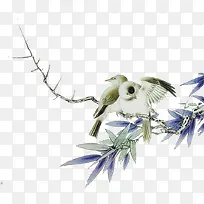 ˮī����֦��ɫҶ��С��-������