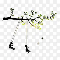 现代简约黑色树枝-空若网 现代简约黑色树枝-空若网