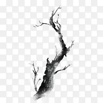 黑色淡雅树枝创意-空若网 黑色淡雅树枝创意-空若网