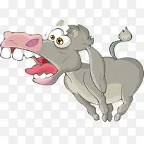 卡通手绘长大嘴巴的驴-空若网 卡通手绘长大嘴巴的驴-空若网