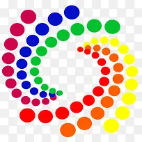 彩色圆形-空若网 彩色圆形-空若网