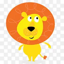 卡通可爱狮子矢量图-空若网 卡通可爱狮子矢量图-空若网