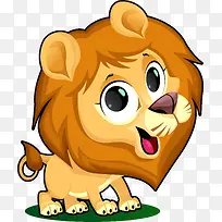 可爱卡通狮子矢量图-空若网 可爱卡通狮子矢量图-空若网