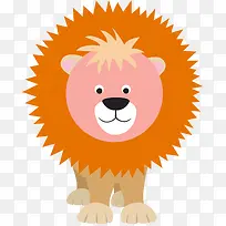 可爱狮子卡通矢量图-空若网 可爱狮子卡通矢量图-空若网