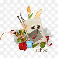 教师节彩色画笔卡片-空若网 教师节彩色画笔卡片-空若网