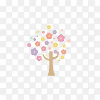 卡通七彩树-空若网 卡通七彩树-空若网