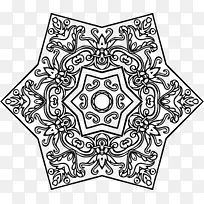 对称视觉艺术绘画剪贴画曼陀罗-空若网 对称视觉艺术绘画剪贴画曼陀罗-空若网