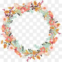 水彩花环-空若网 水彩花环-空若网