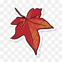 手绘枫叶-空若网 手绘枫叶-空若网