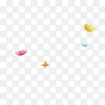 手绘卡通可爱花蝴蝶-空若网 手绘卡通可爱花蝴蝶-空若网