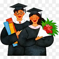 ��ɫ����ѧʿ�廭��ͨ�廭-������