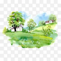 水彩画-空若网 水彩画-空若网