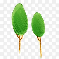 手绘小树-空若网 手绘小树-空若网