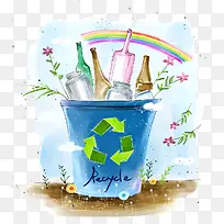 环保插画素材-空若网 环保插画素材-空若网