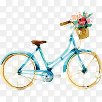 水彩自行车-空若网 水彩自行车-空若网