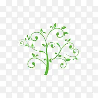 树绿色矢量环保素材-空若网 树绿色矢量环保素材-空若网