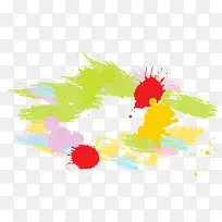 矢量手绘彩色水墨-空若网 矢量手绘彩色水墨-空若网