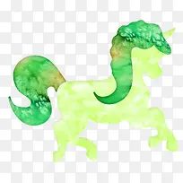 彩色水墨马-空若网 彩色水墨马-空若网