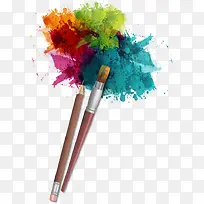 矢量彩色水墨-空若网 矢量彩色水墨-空若网