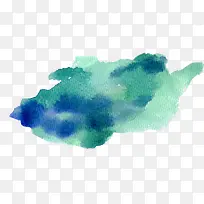 蓝色水彩效果-空若网 蓝色水彩效果-空若网