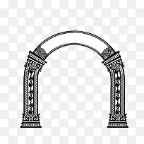 手绘拱门-空若网 手绘拱门-空若网