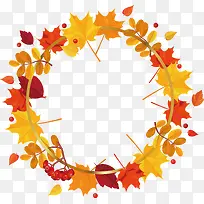 矢量秋季枫叶边框下载-空若网 矢量秋季枫叶边框下载-空若网