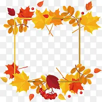 秋季枫叶边框下载-空若网 秋季枫叶边框下载-空若网