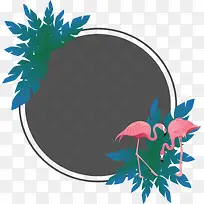 树叶火烈鸟夏天促销-空若网 树叶火烈鸟夏天促销-空若网